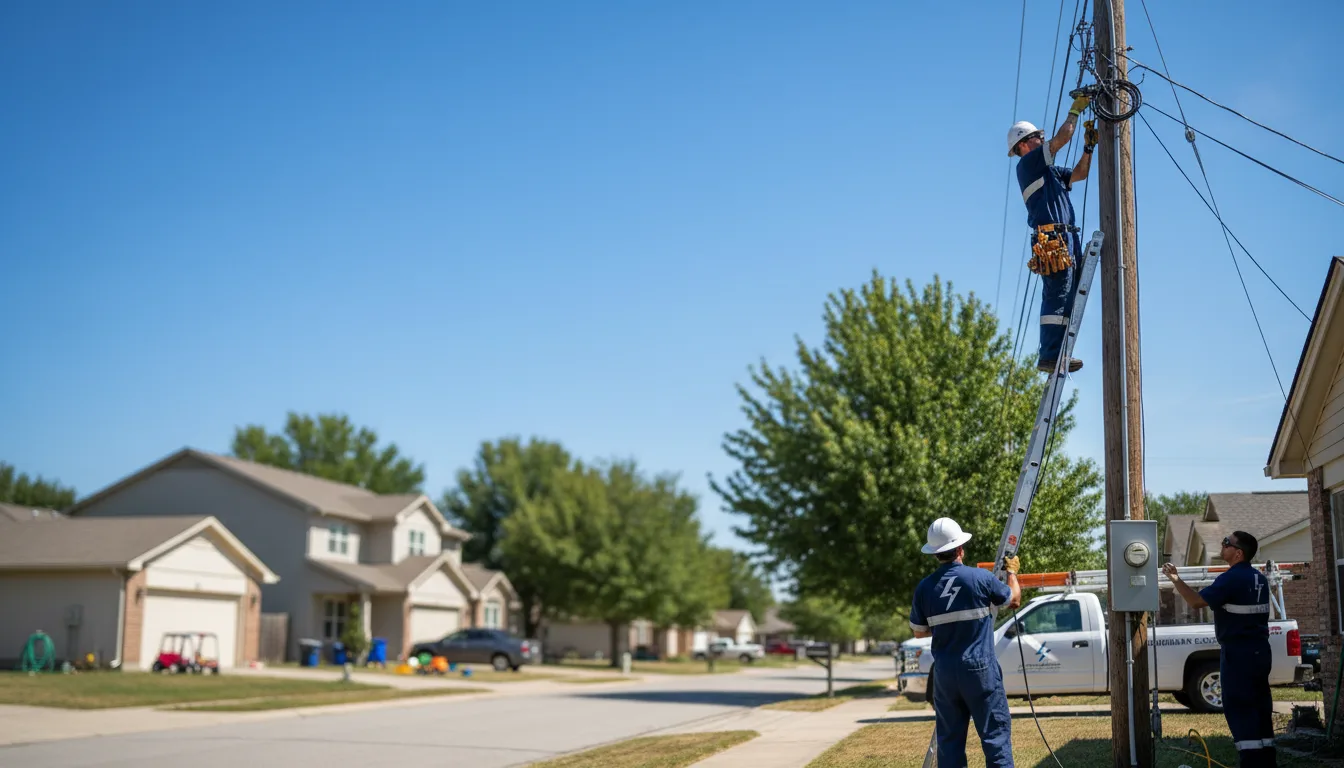 Residential electrician providing installation services in Sandy Hook, MS